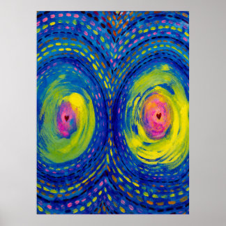 Kosmiskt Samband – Färgrik Abstrakt Konstaffisch Poster