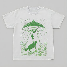 Kosmiskt SkogsTvättbjörn UFO Design Tröja