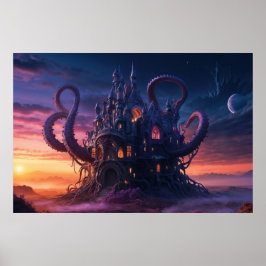 Kosmiskt Slott från Långt Förflutna Tidsåldrar Poster