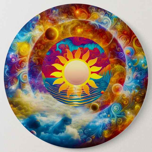 Kosmiskt Sol Knapp (Framsida)