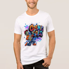 Kosmiskt Solo Alien Gitarrspelare Rymdmusik Konst T Shirt