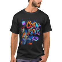 Kosmiskt Solo Alien Gitarrspelare Rymdmusik Konst