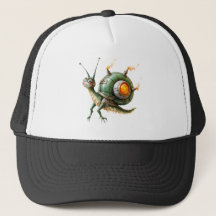 Kosmiskt Steampunk Snigelfågel – Neon Drömvarelse.