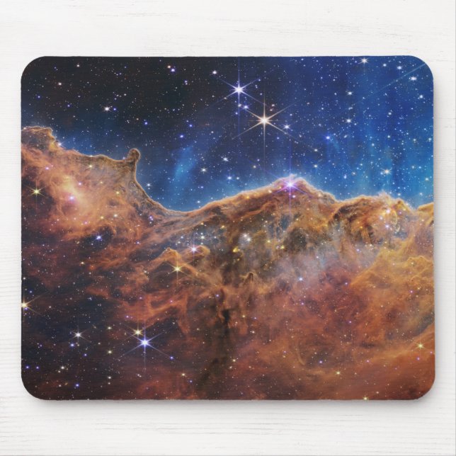Kosmiskt stup Carina-nebulosan Rymd Webb-teleskope Musmatta (Framsidan)