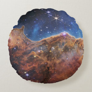 Kosmiskt stup Carina-nebulosan Rymd Webb-teleskope Rund Kudde