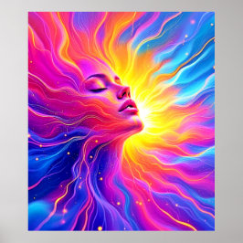 Kosmiskt tänkande grafik poster