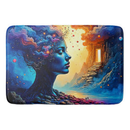 Kosmiskt tänkesätt badrumsmatta