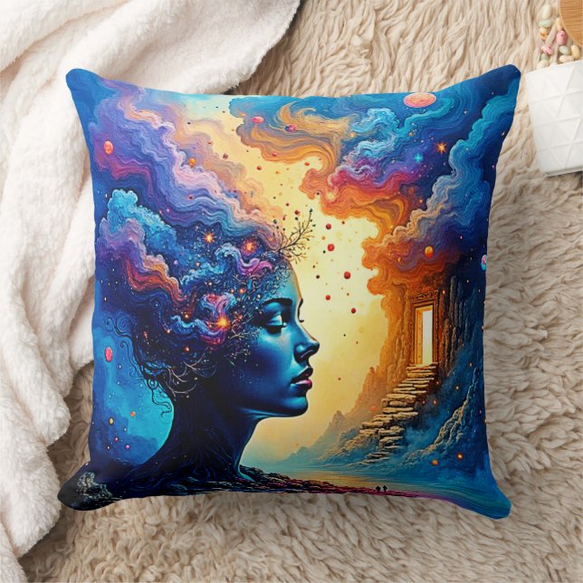 Kosmiskt tänkesätt kudde (Filt)