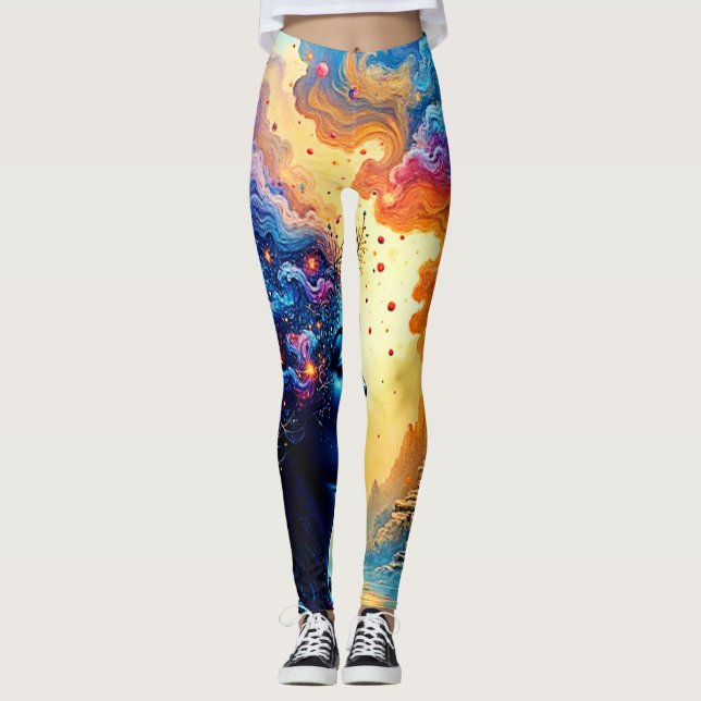 Kosmiskt tänkesätt leggings (Framsida)