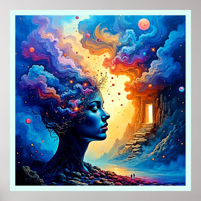 Kosmiskt tänkesätt poster (Framsidan)