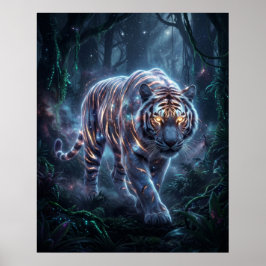 Kosmiskt Tigernebulosa Djungel Poster