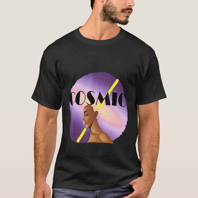 Kosmiskt Tjej T Shirt (Framsida)