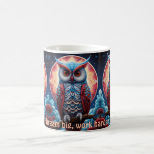 Kosmiskt Uggla i Wisdom Inspirational kaffe koppar