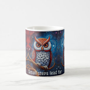 Kosmiskt Uggla i Wisdom Inspirational kaffe koppar