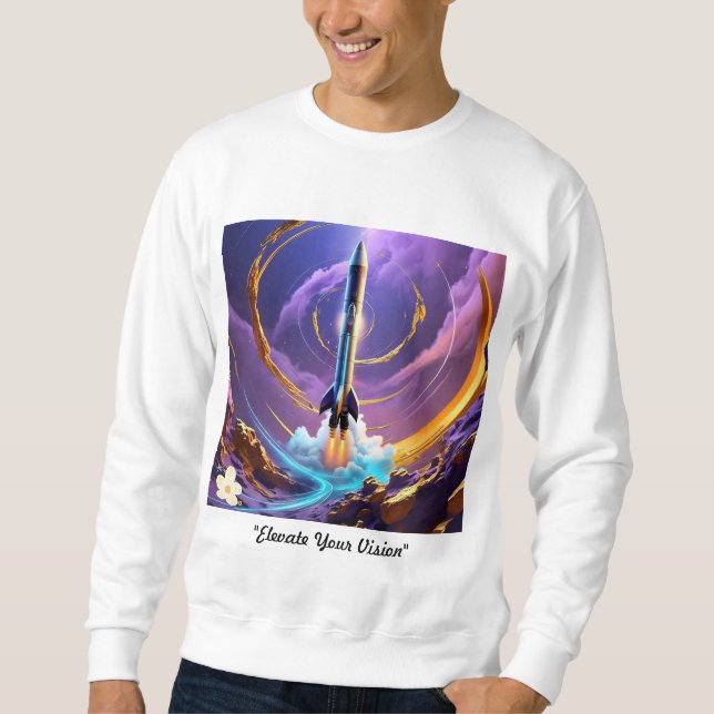 "Kosmiskt Uppstigande" Lång Ärmad Tröja (Framsida)