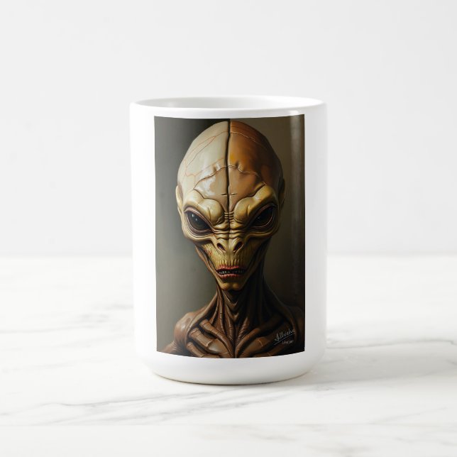Kosmiskt utomjordingutforskare kaffemugg (Center)