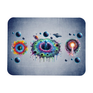 Kosmiskt utomjordiska världar magnet