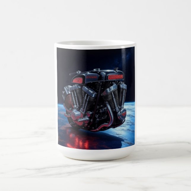 Kosmiskt V-Twin Kraft Kaffemugg (Center)