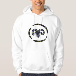 Kosmiskt Vädur Väduren Zodiakus Design – Rymdvädur Hoodie