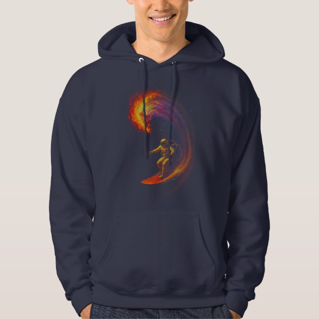 Kosmiskt vågryttare hoodie (Framsida)