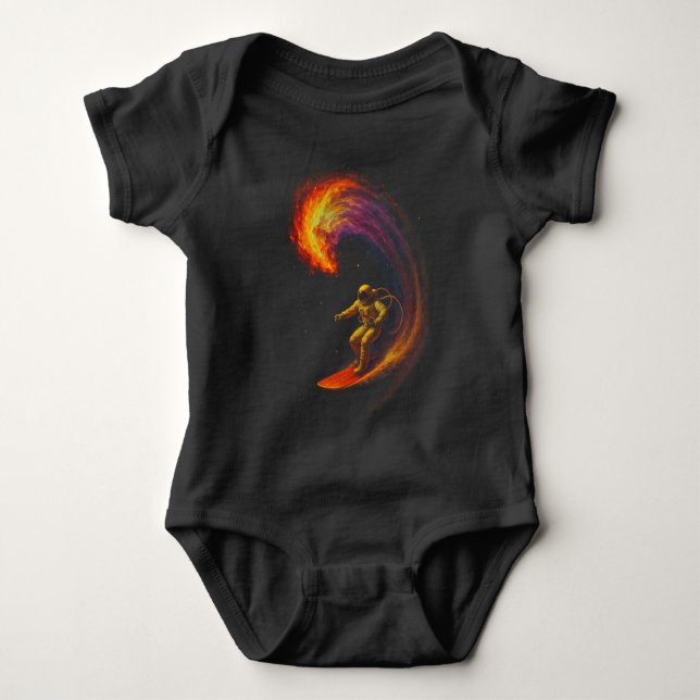 Kosmiskt vågryttare t shirt (Framsida)