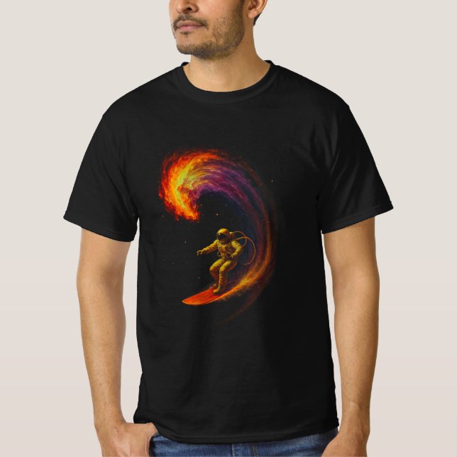 Kosmiskt vågryttare t shirt (Framsida)