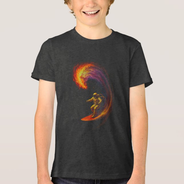 Kosmiskt vågryttare t shirt (Framsida)