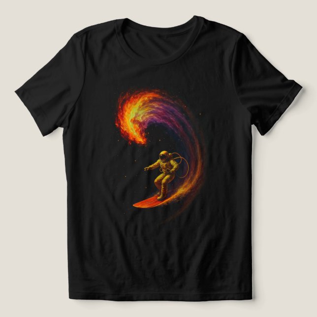 Kosmiskt vågryttare t shirt (Design Framsida)