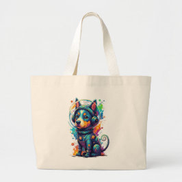 Kosmiskt Valp Astronaut - Tote Jumbo Tygkasse