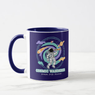 Kosmiskt vandrande astronautteleskop mugg