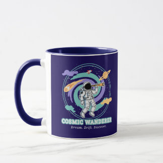 Kosmiskt vandrande astronautteleskop mugg