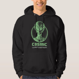 Kosmiskt vandrande utomjording hoodie