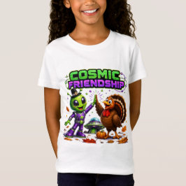 Kosmiskt Vänskapstackelsedags Utomjording Kalkon T Shirt