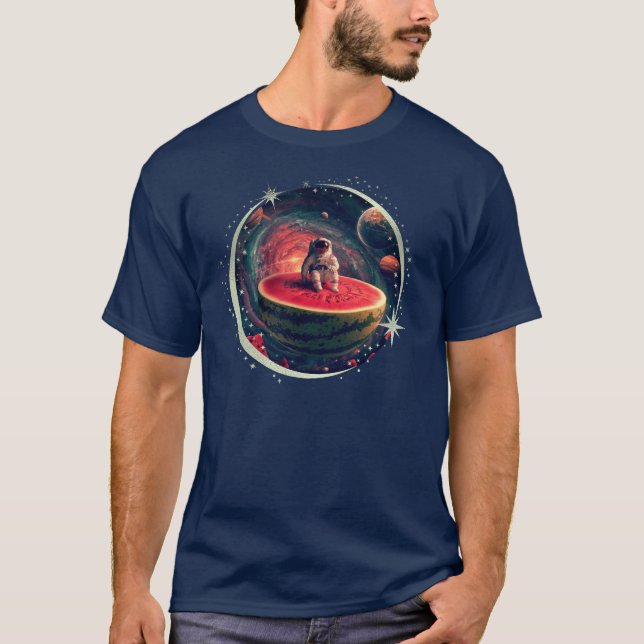 Kosmiskt Vattenmelon T Shirt (Framsida)