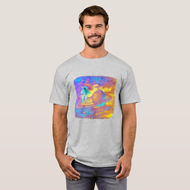 Kosmiskt violinist t shirt (Hel framsida)