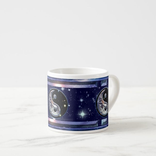 Kosmiskt Yin Yang Espressomugg (Framsida höger)