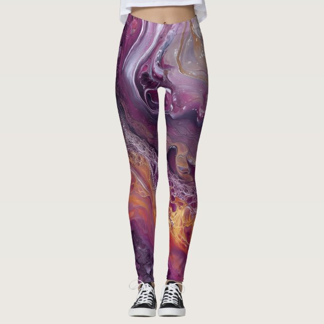 KosmisNebulosor Leggings (Framsida)