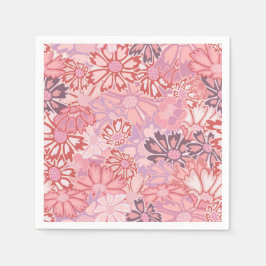 Kosmoblommor Pappersservett