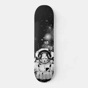 Kosmonaut Cat Skateboard Deck