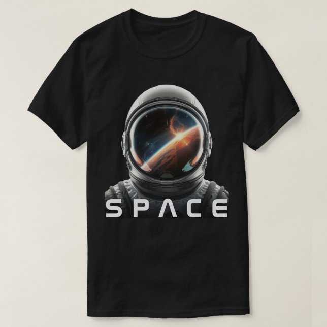 Kosmonaut hjälm t shirt (Design framsida)