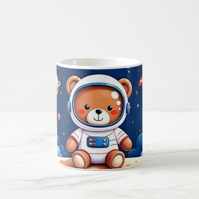 Kosmonaut Teddybjörn Drömmar Kaffemugg (Center)