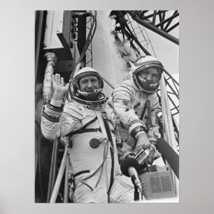 Kosmonauter för projektet Apollo-Soyuz Poster