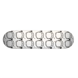 Kosmonautet radiosände det beställnings- old school skateboard bräda 21,6 cm