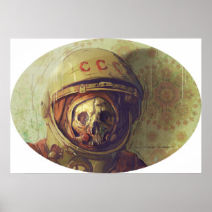 Kosmonautkanvastryck Poster