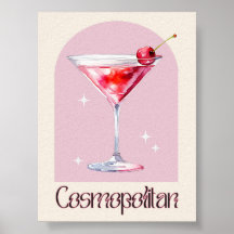 Kosmopolitan Art Skriv ut | Pub Decor Cocktail Pos