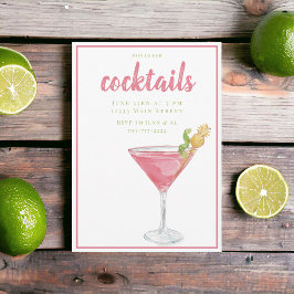 Kosmopolitisk Cocktailfest Inbjudningar