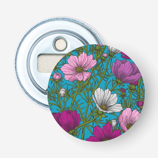 Kosmos blandning i blått flasköppnare (Framsidan)