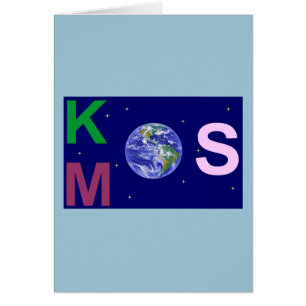 Kosmos étoalé hälsningskort