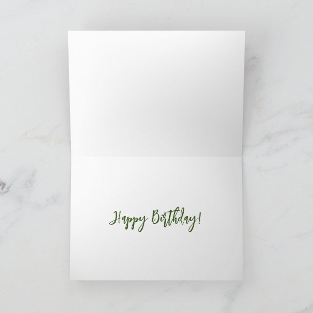 Kosmos Flower Folthday Card Tack Kort (Inuti)
