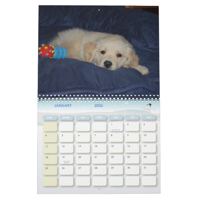 Kosmos första år kalender (Jan 2026)